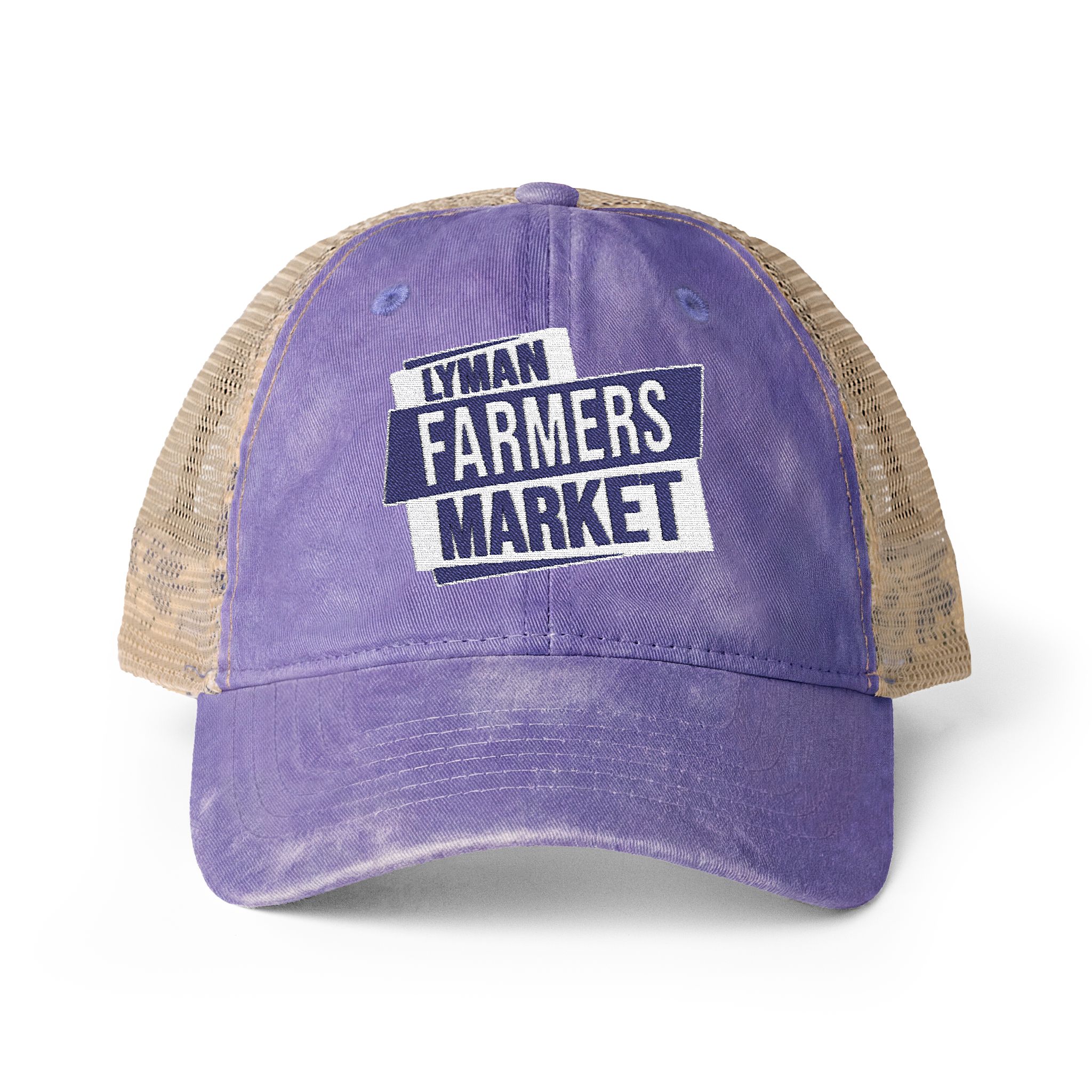 Women's Ponytail Market Cap (Purple Floral)