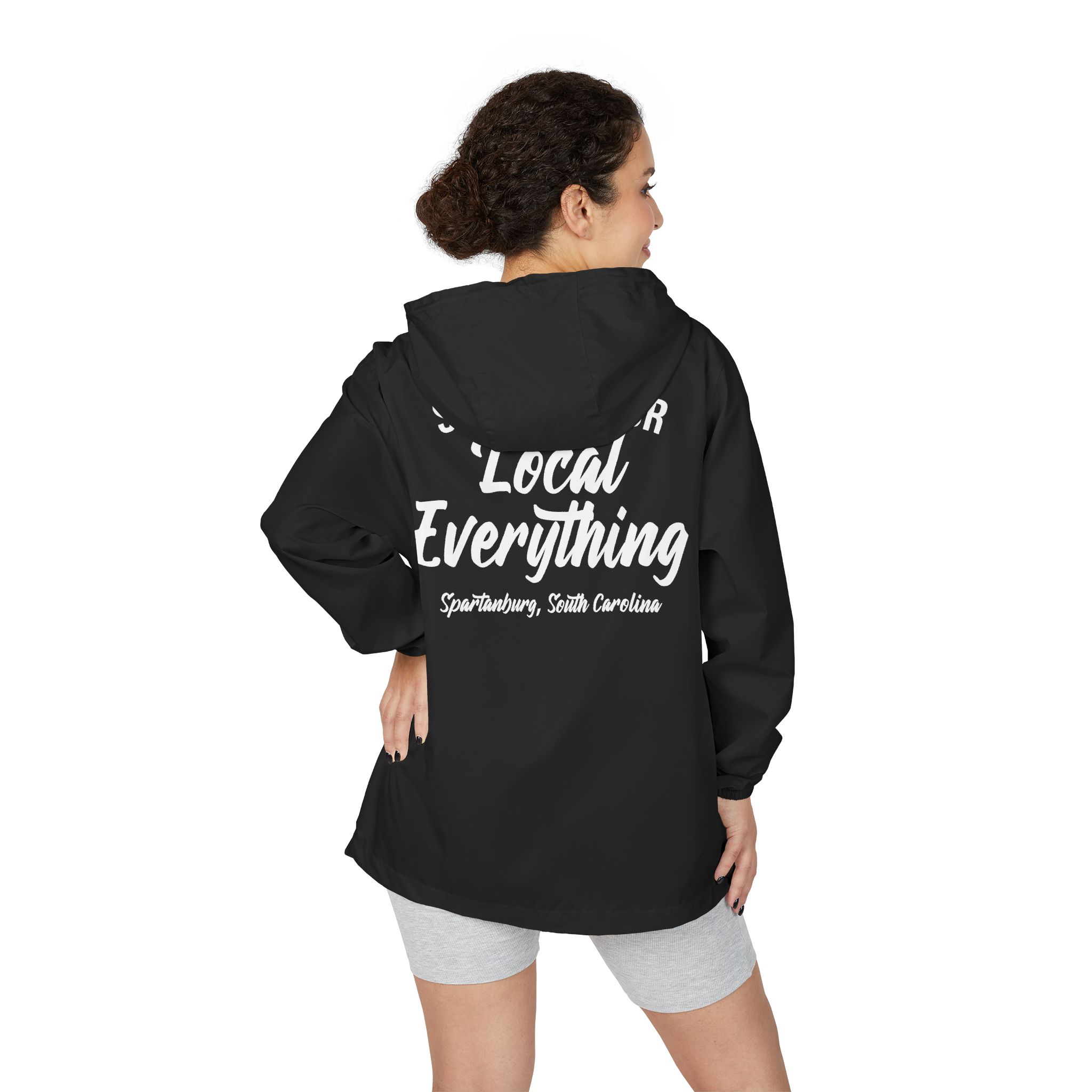 "Support your local everything" Windbreaker Jacket - Image 9