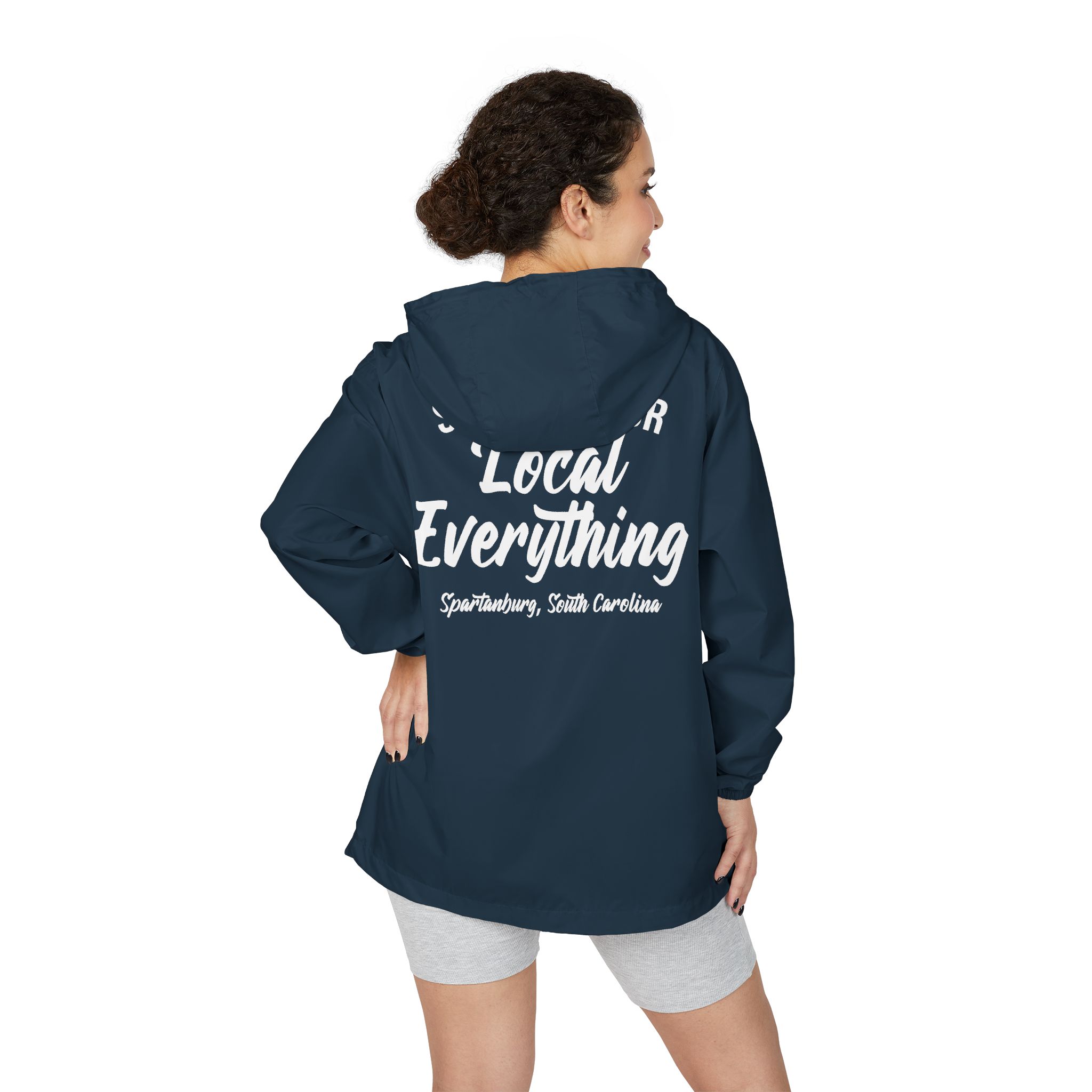 "Support your local everything" Windbreaker Jacket - Image 4